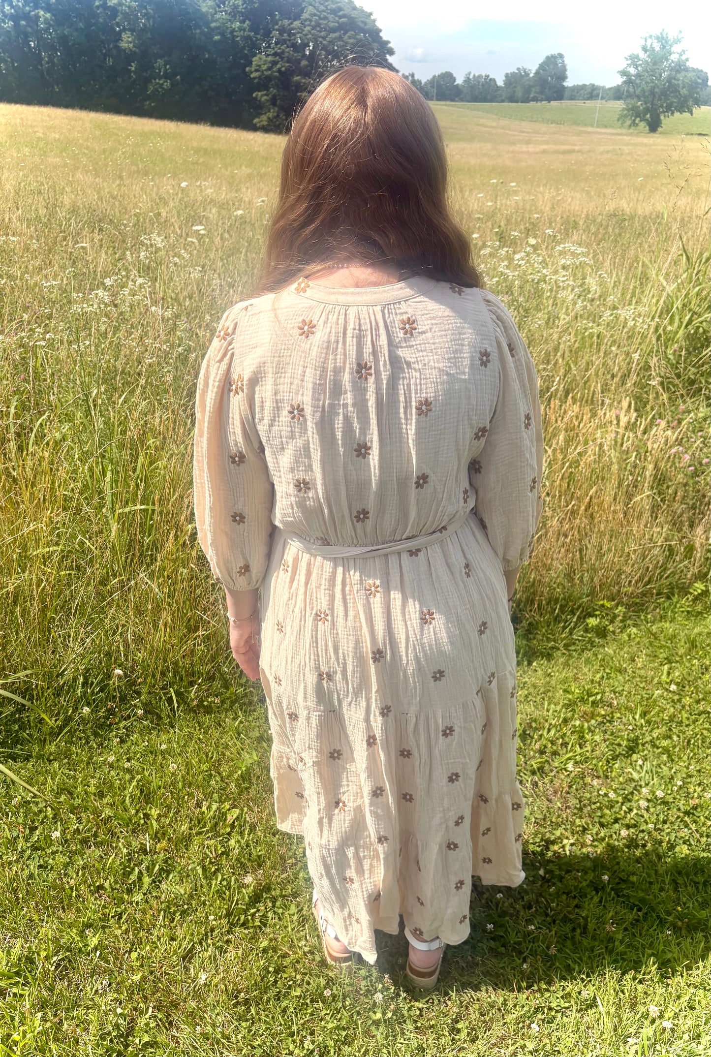 Daisy Embroidered Dress