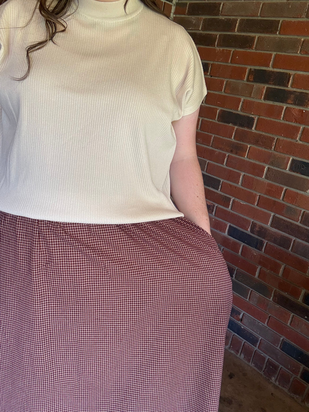 Cherrywood Gingham Maxi Skirt