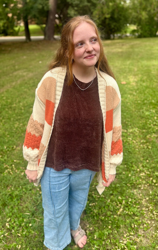 Candy Corn Cardigan