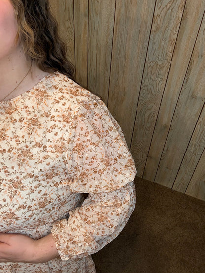 Fall Bloom Floral Dress