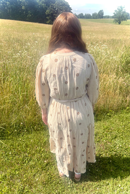 Daisy Embroidered Dress
