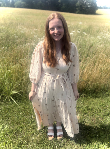 Daisy Embroidered Dress