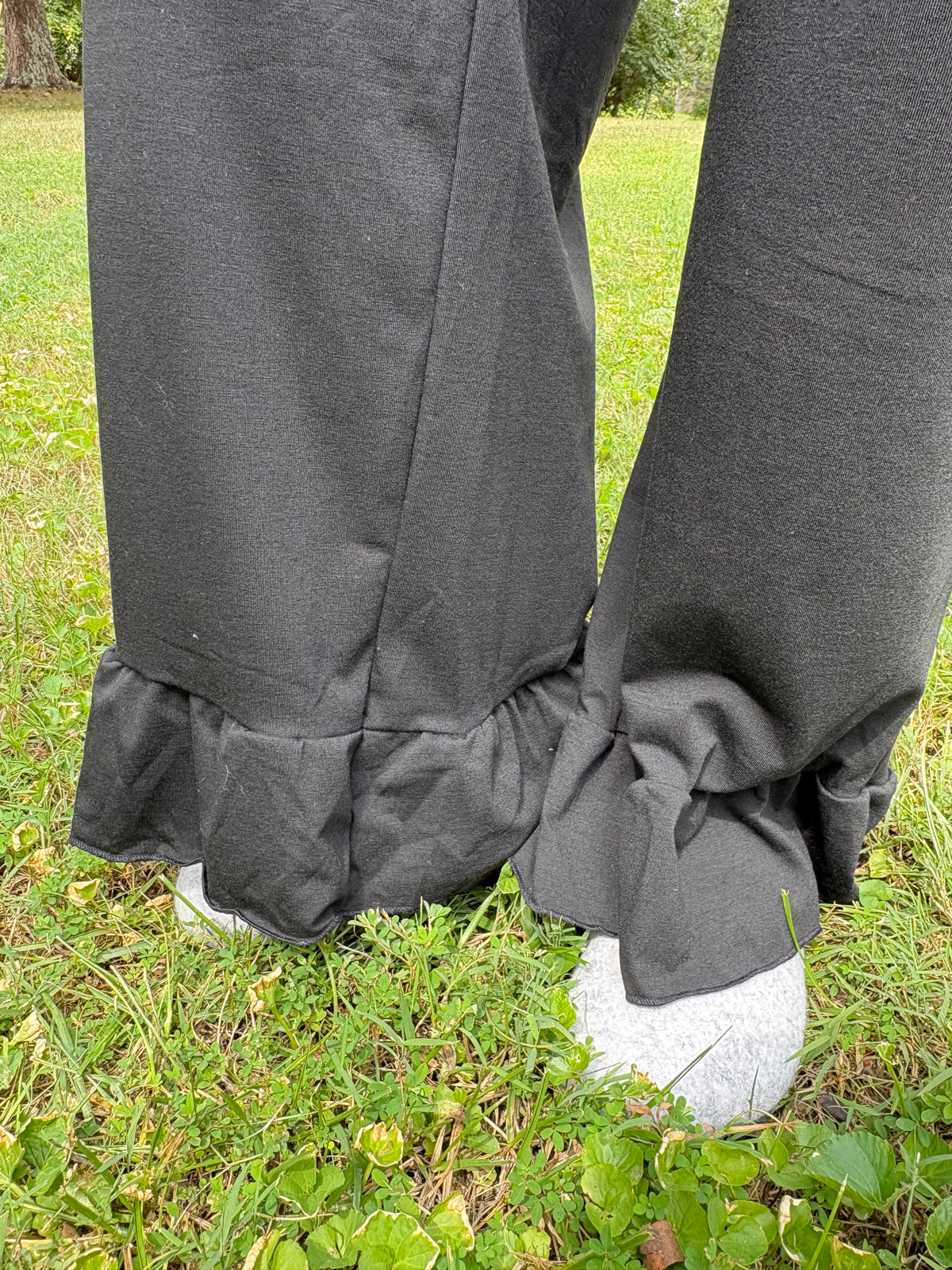 Black Ruffle Pants