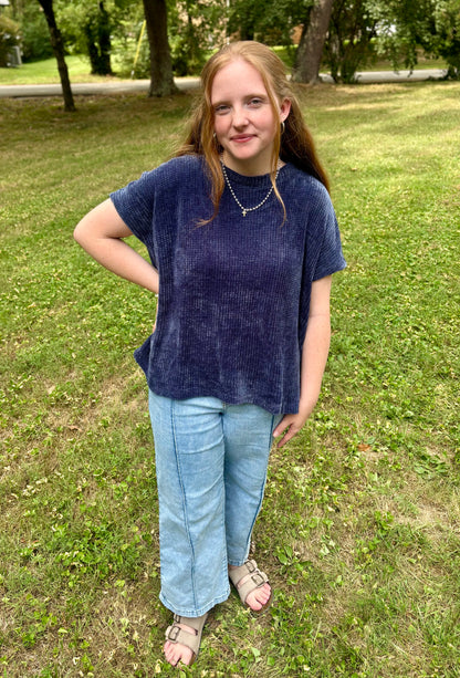 Chenille Waffle Sweater