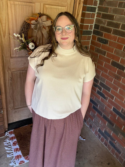 Cherrywood Gingham Maxi Skirt