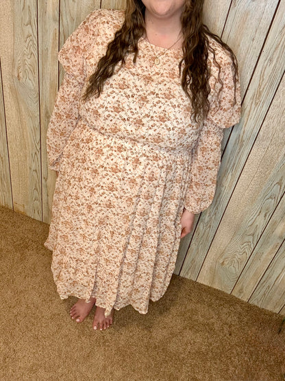 Fall Bloom Floral Dress