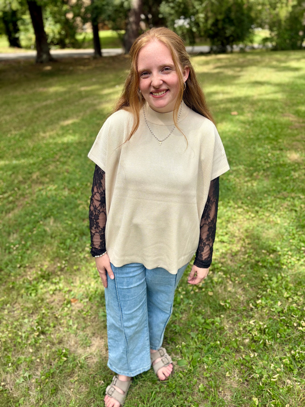 Short Sleeve Boxy Sweater
