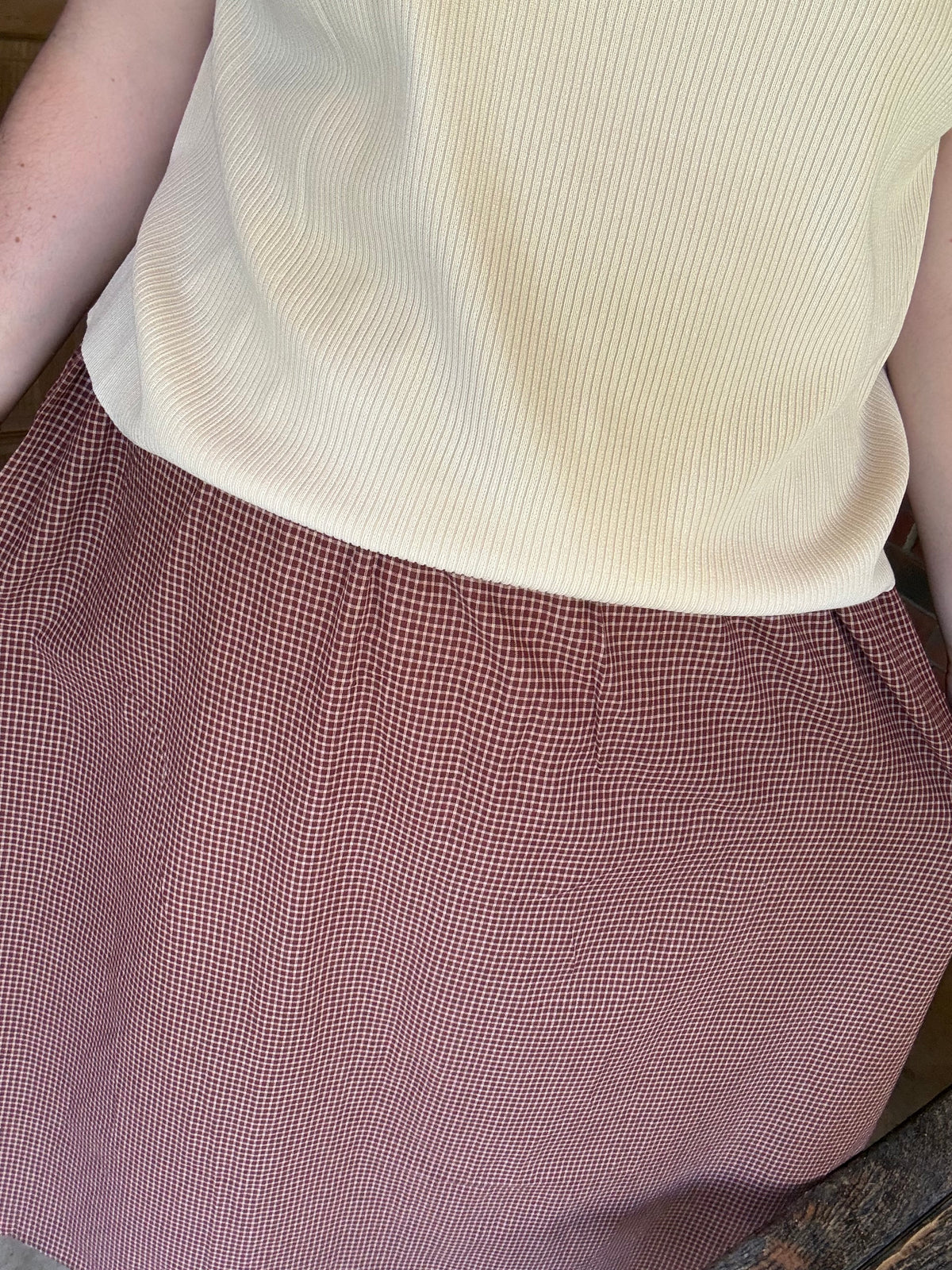 Cherrywood Gingham Maxi Skirt