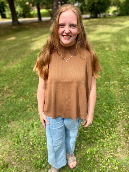 Short Sleeve Boxy Sweater