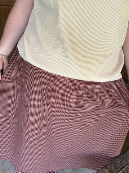 Cherrywood Gingham Maxi Skirt