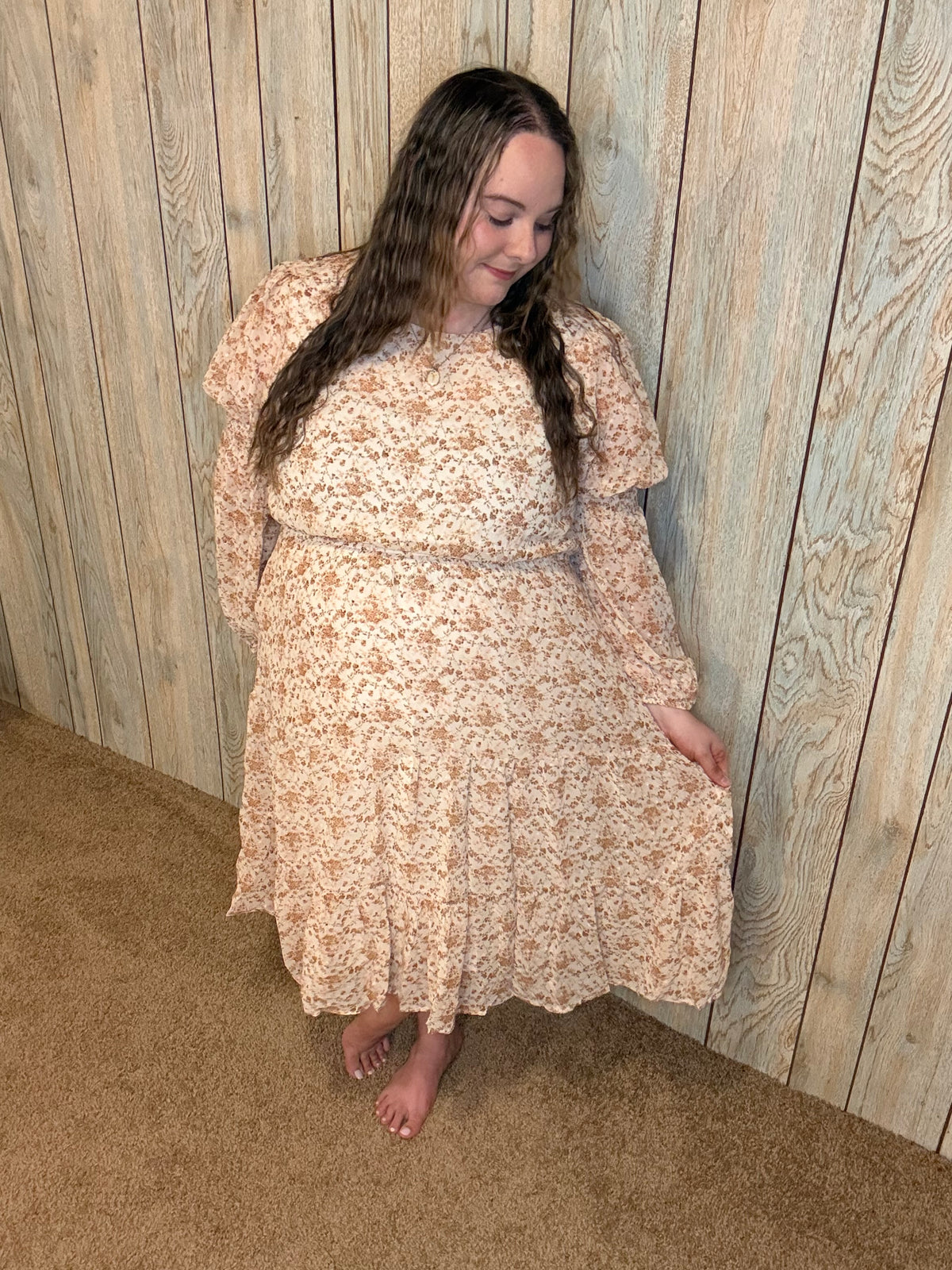 Fall Bloom Floral Dress