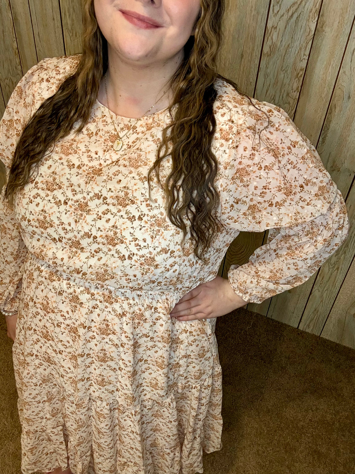 Fall Bloom Floral Dress