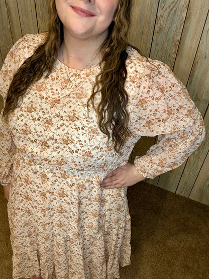 Fall Bloom Floral Dress