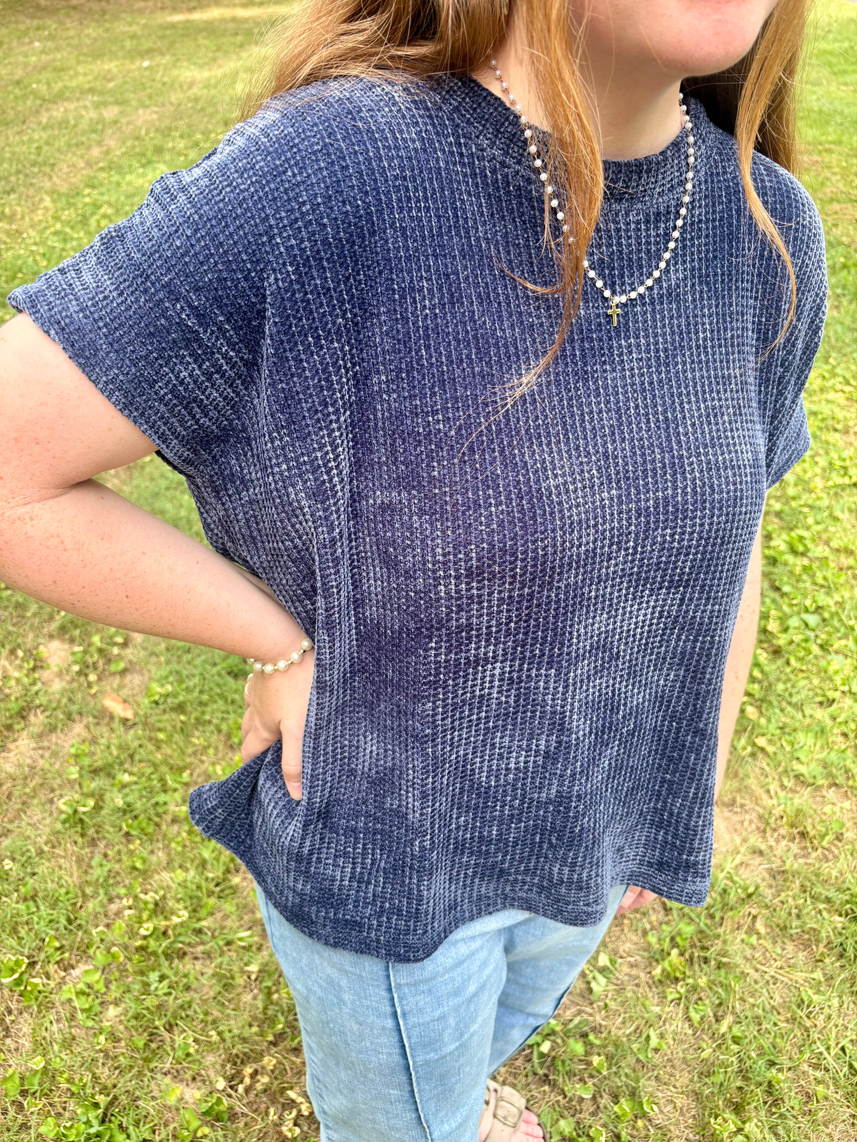 Chenille Waffle Sweater