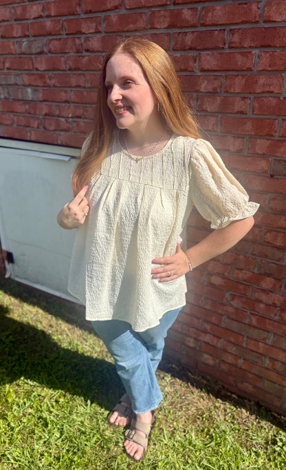 Taylor Pintuck Blouse