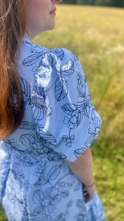 Blue Garden Dress
