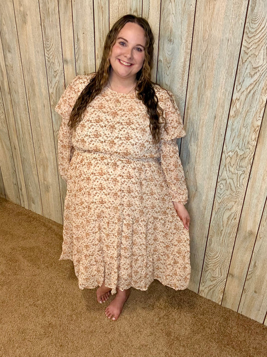 Fall Bloom Floral Dress