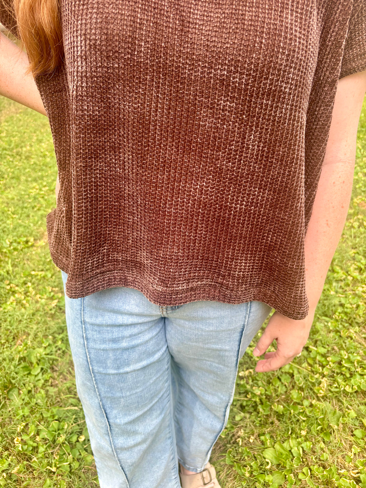 Chenille Waffle Sweater
