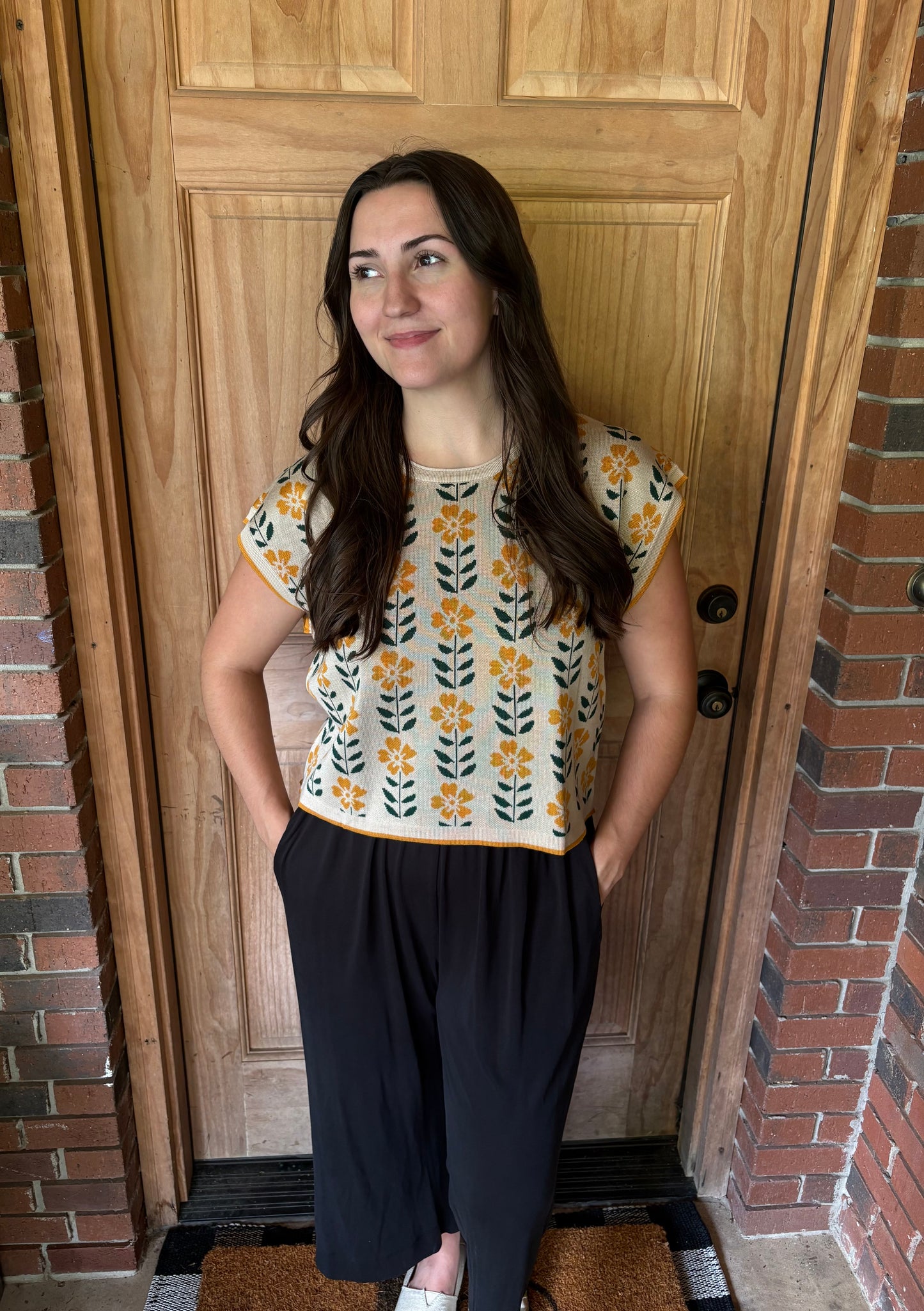 Bohemian Garden Sweater Vest
