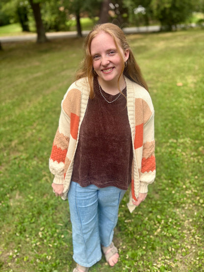 Chenille Waffle Sweater