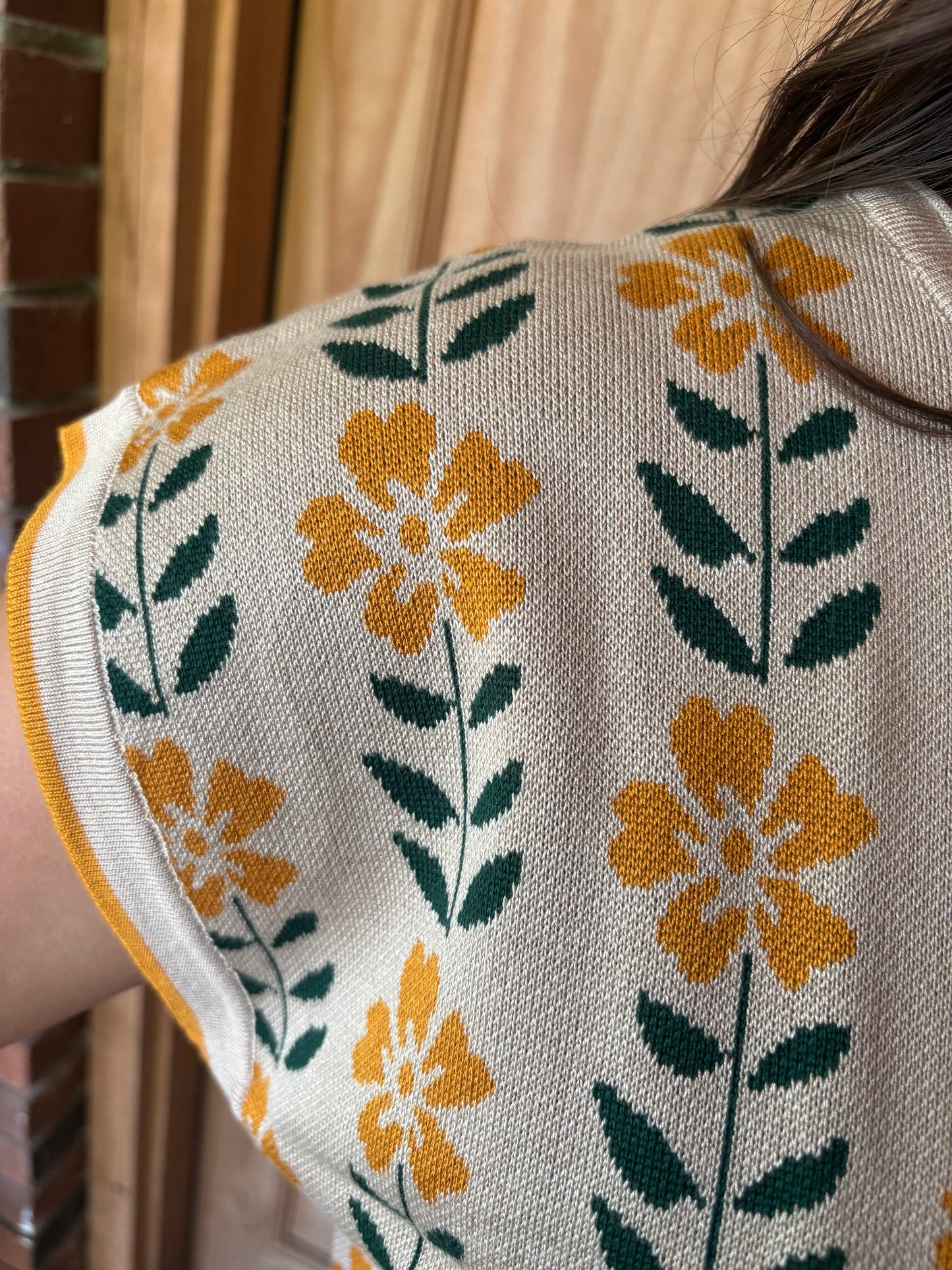 Bohemian Garden Sweater Vest