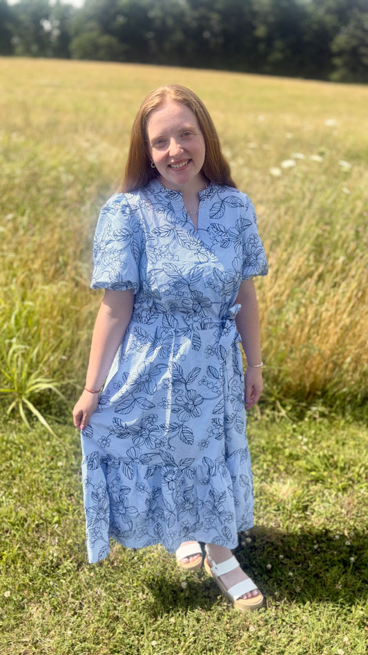 Blue Garden Dress