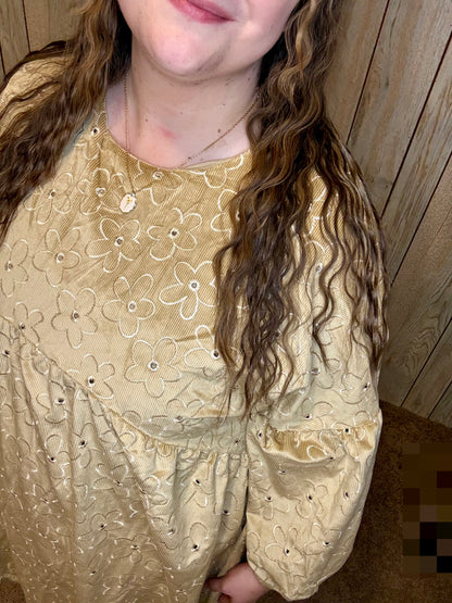 Velvet Daisies Dress