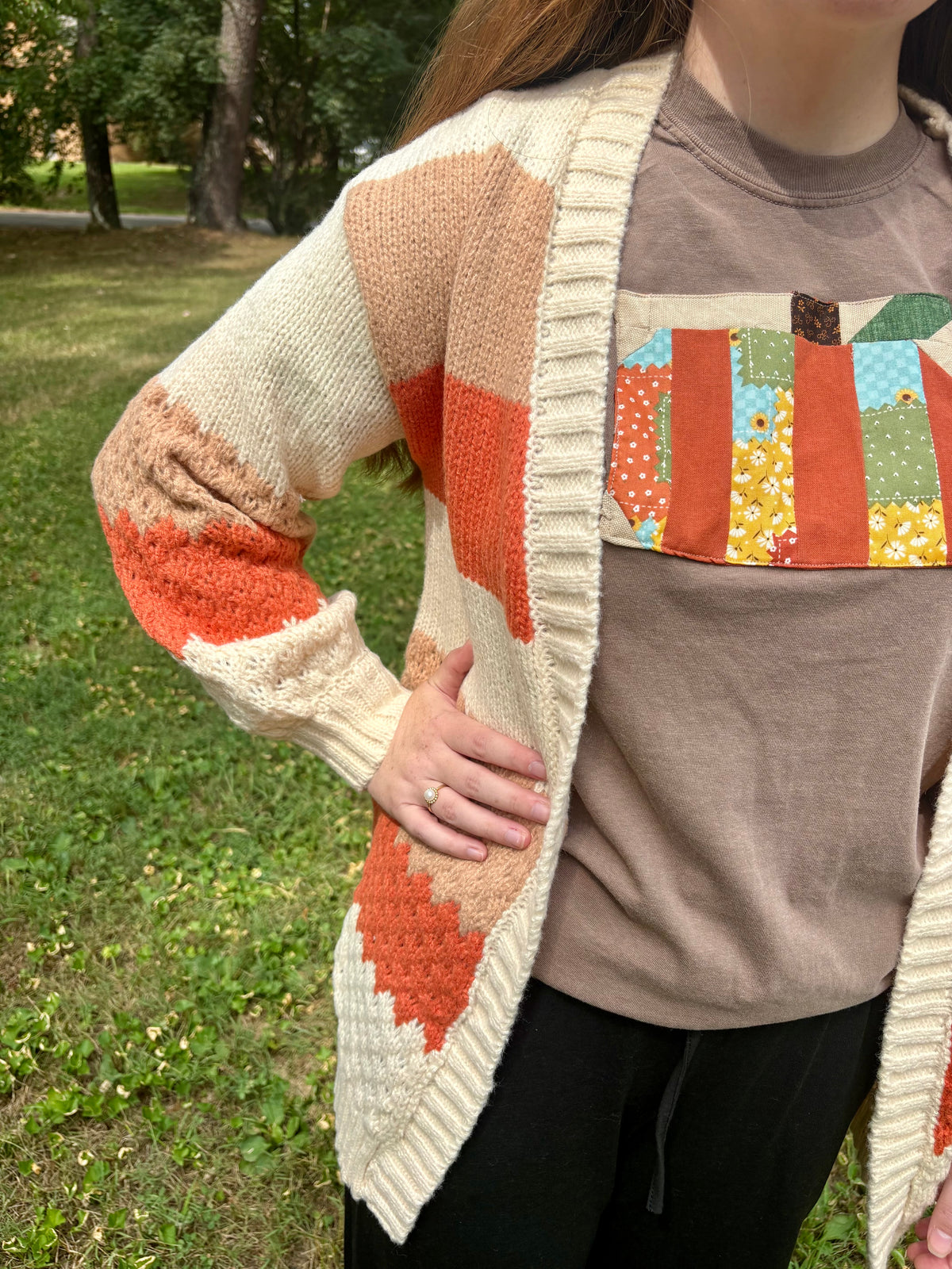 Candy Corn Cardigan