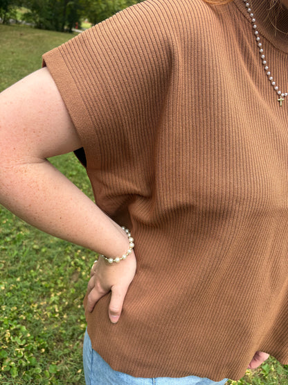 Short Sleeve Boxy Sweater