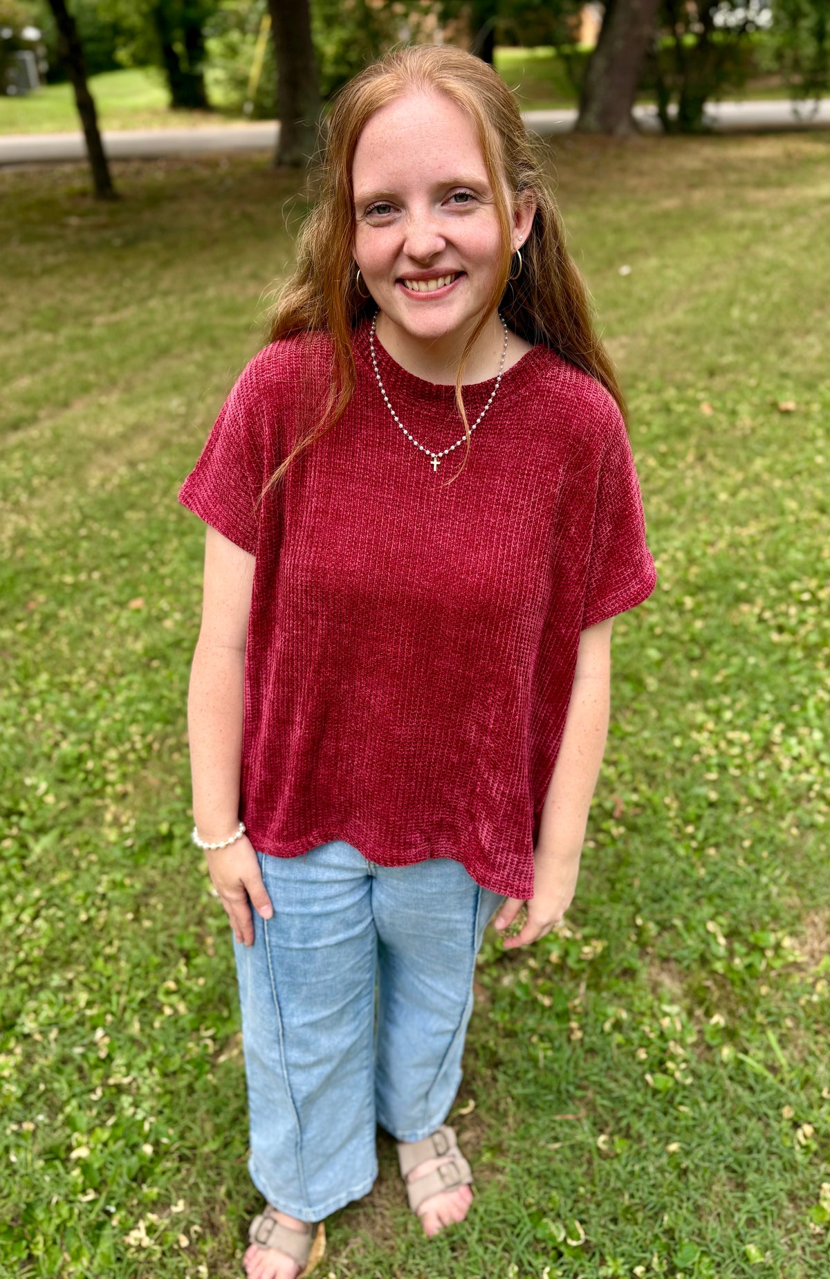 Chenille Waffle Sweater