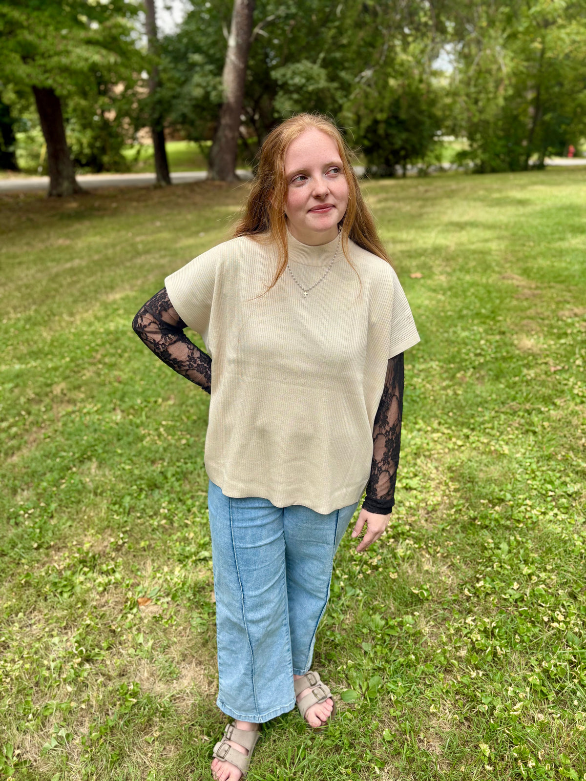 Short Sleeve Boxy Sweater