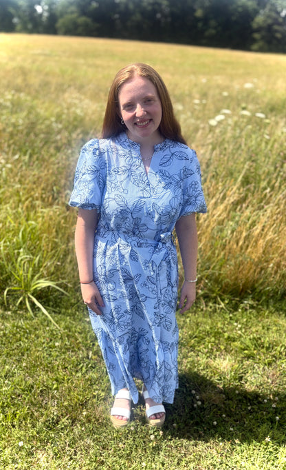 Blue Garden Dress