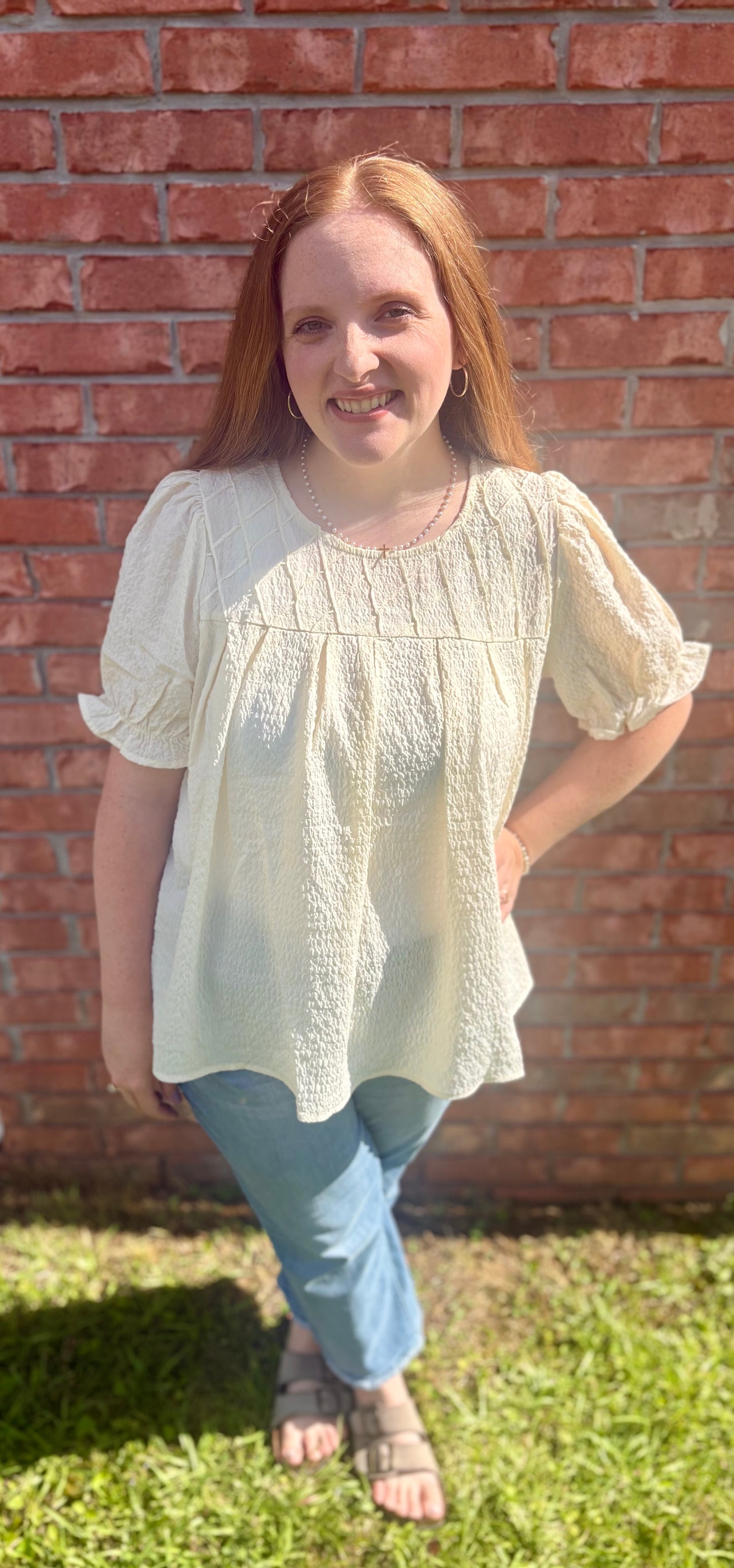 Taylor Pintuck Blouse