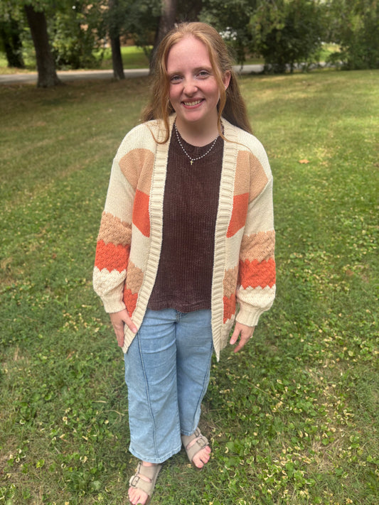 Candy Corn Cardigan