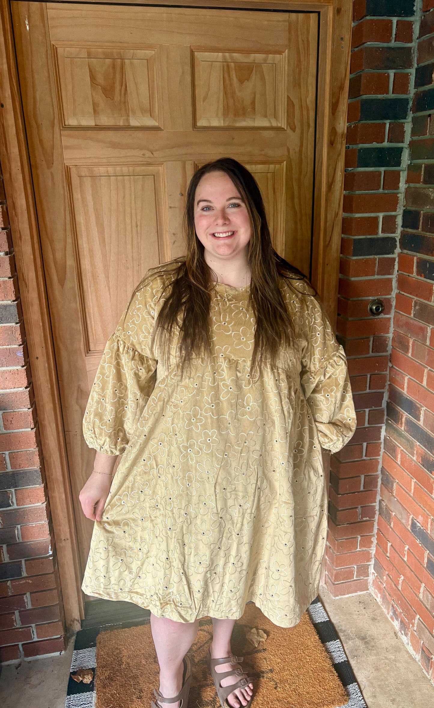 Velvet Daisies Dress