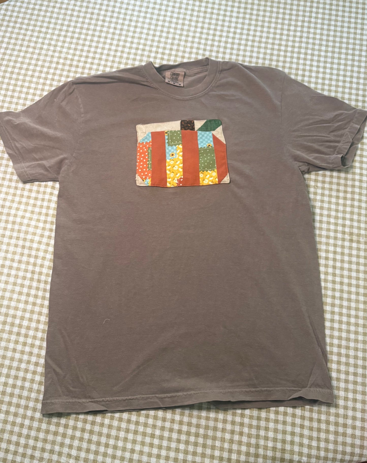 Handmade Fall Scrappy Pumpkin Tee