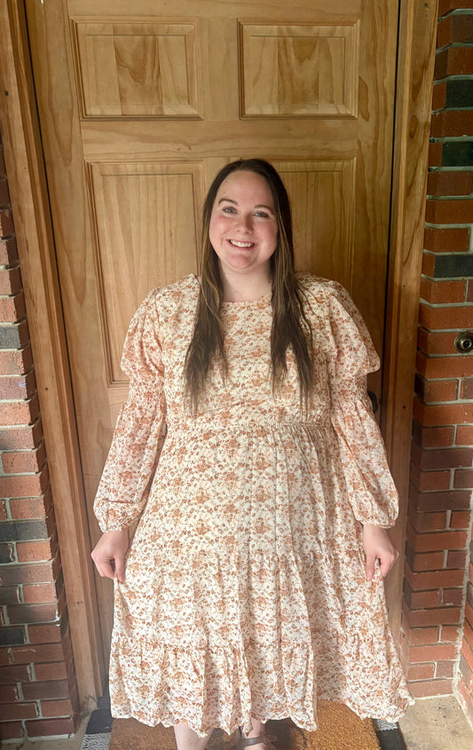 Fall Bloom Floral Dress