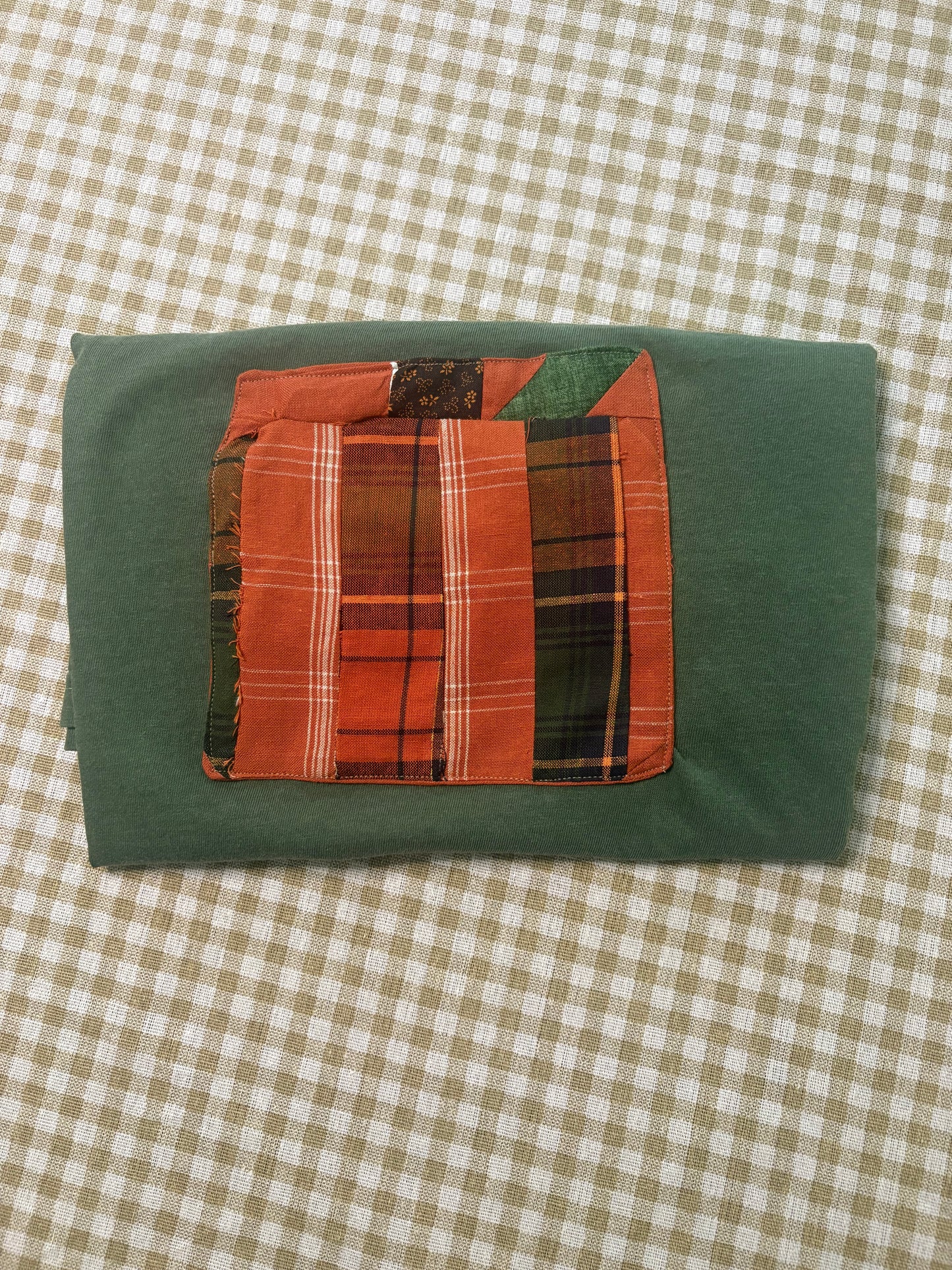 Handmade Fall Scrappy Pumpkin Tee