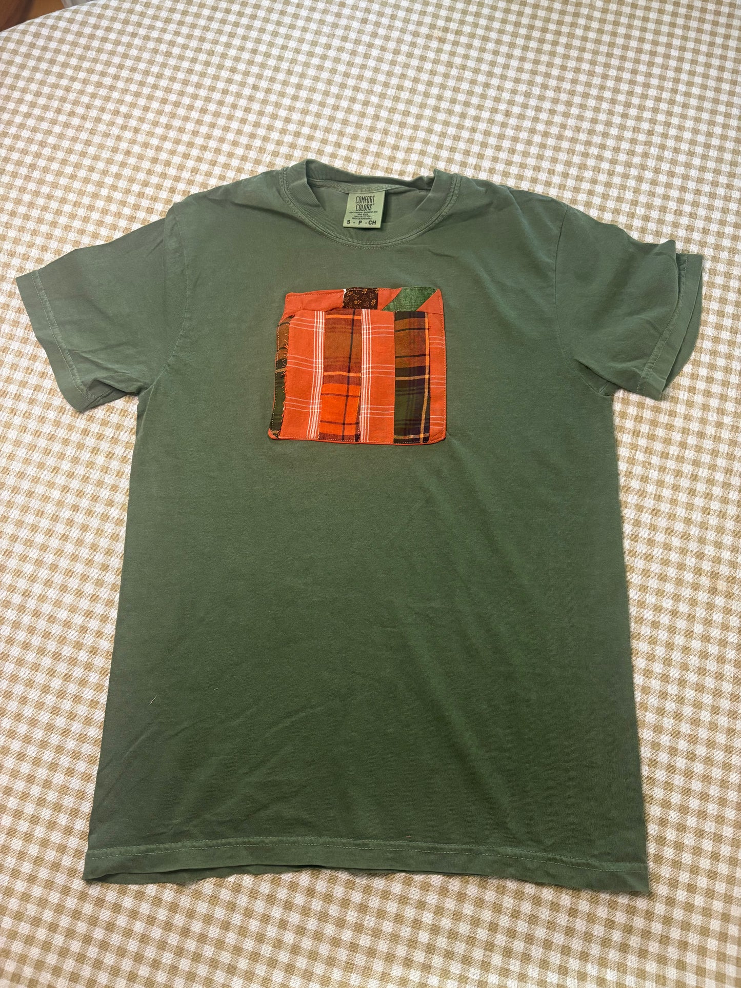 Handmade Fall Scrappy Pumpkin Tee