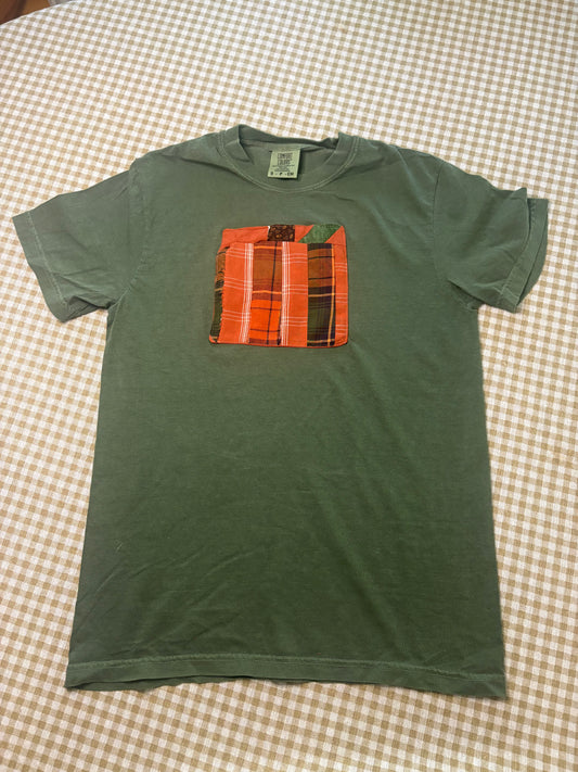 Handmade Fall Scrappy Pumpkin Tee